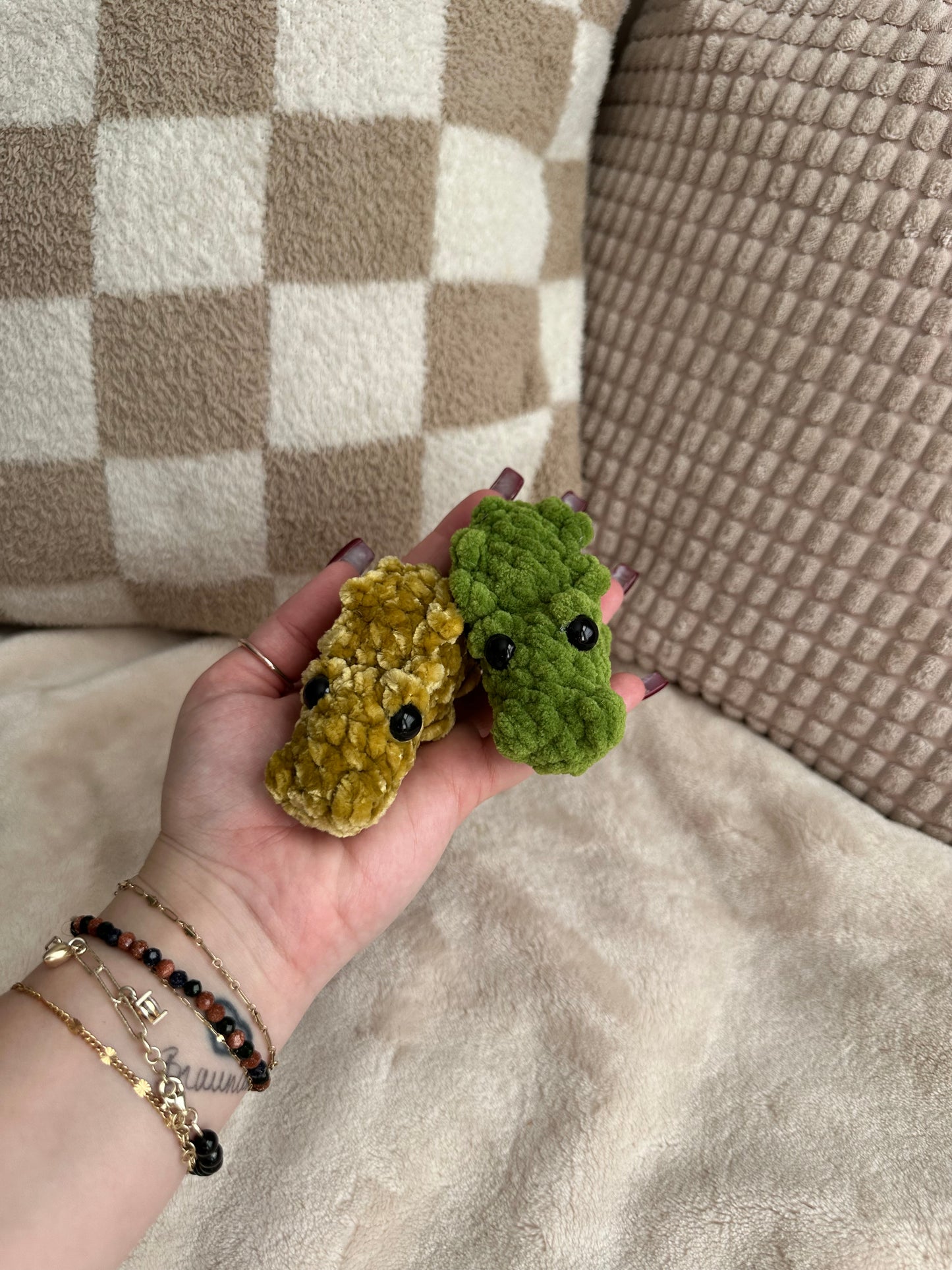 Tiny Crocodile - Crochet Plushie