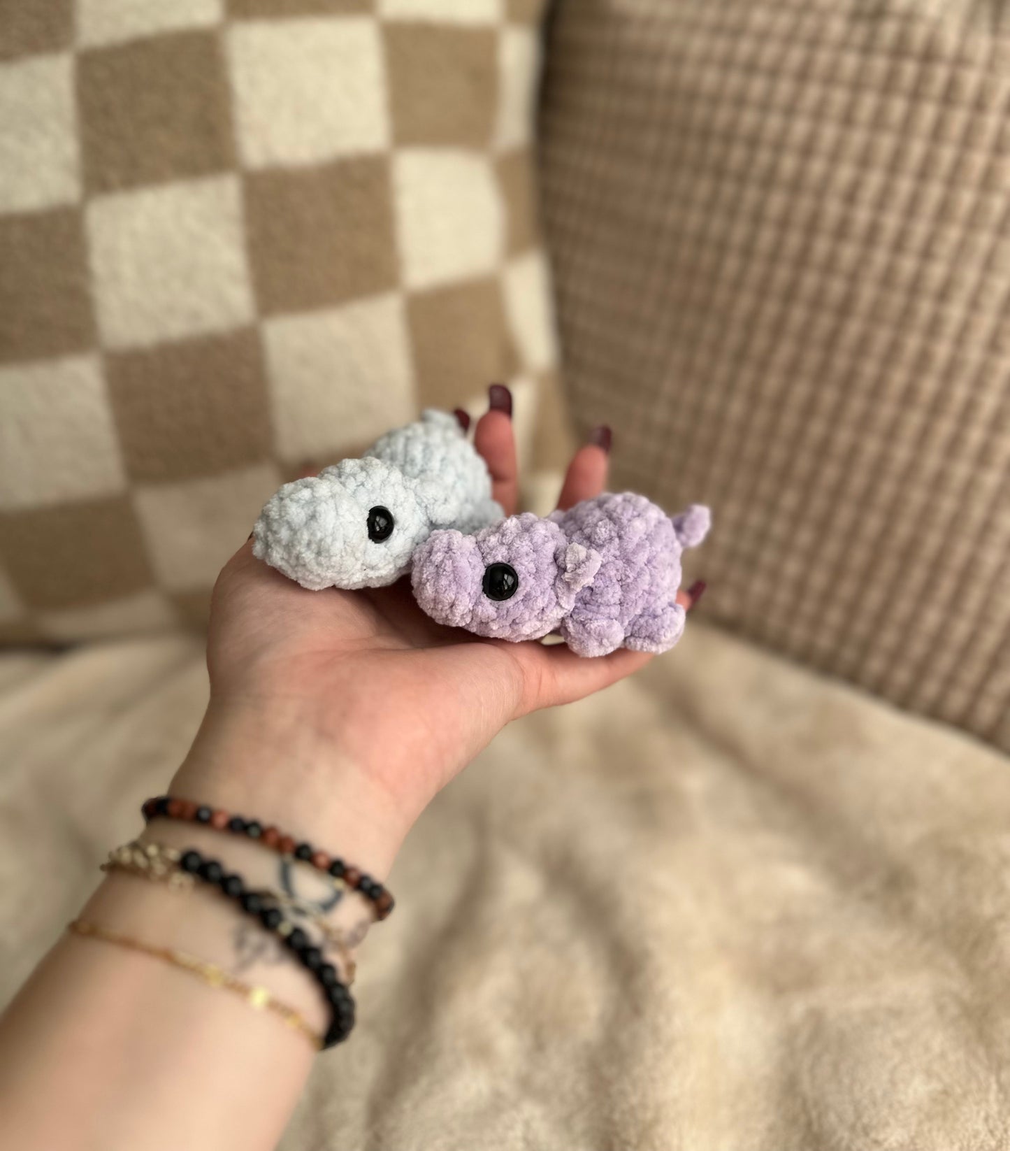 Tiny Hippo - Crochet Plushie