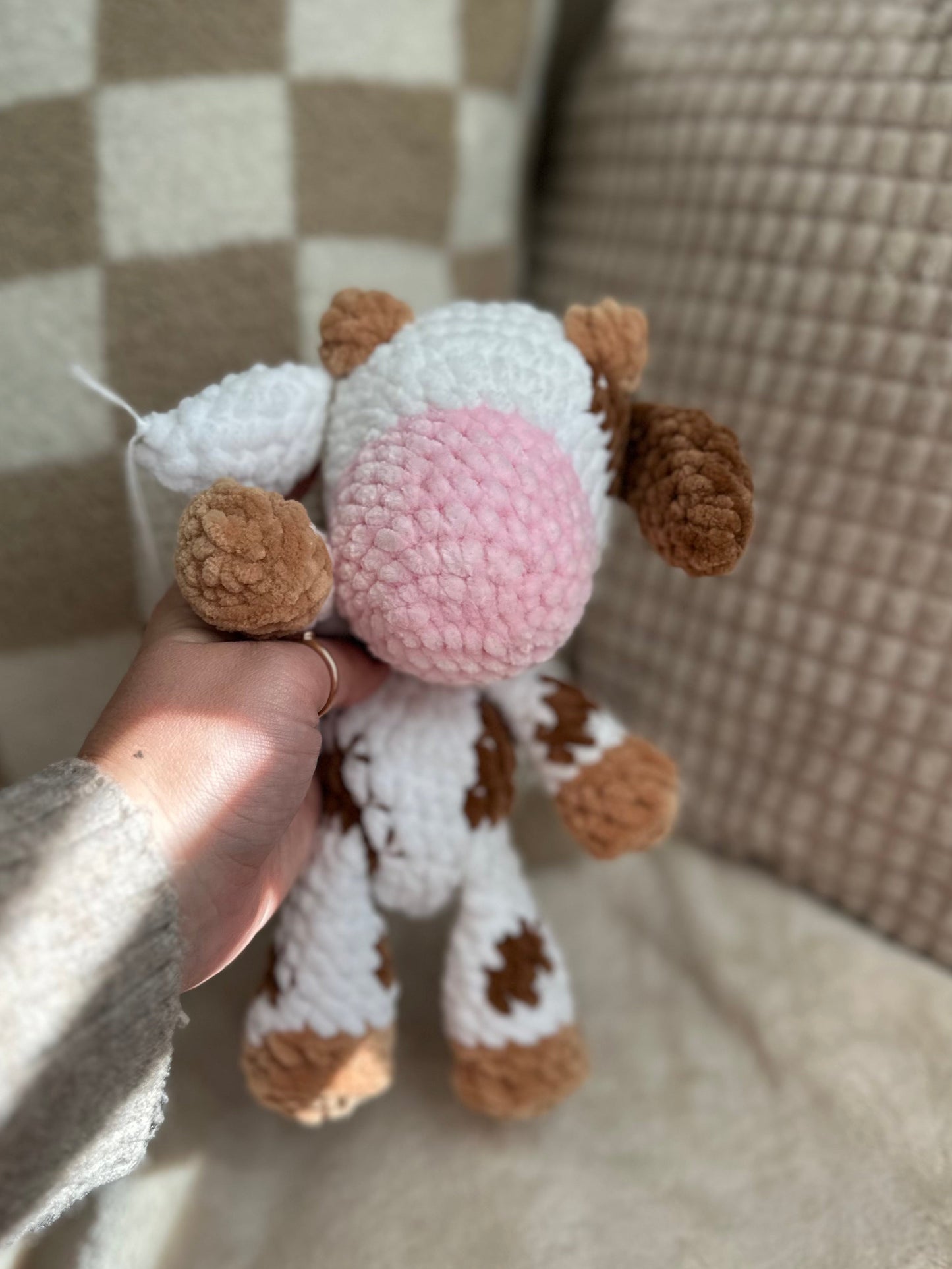 Cornelia the Cow - Crochet Baby Snuggler