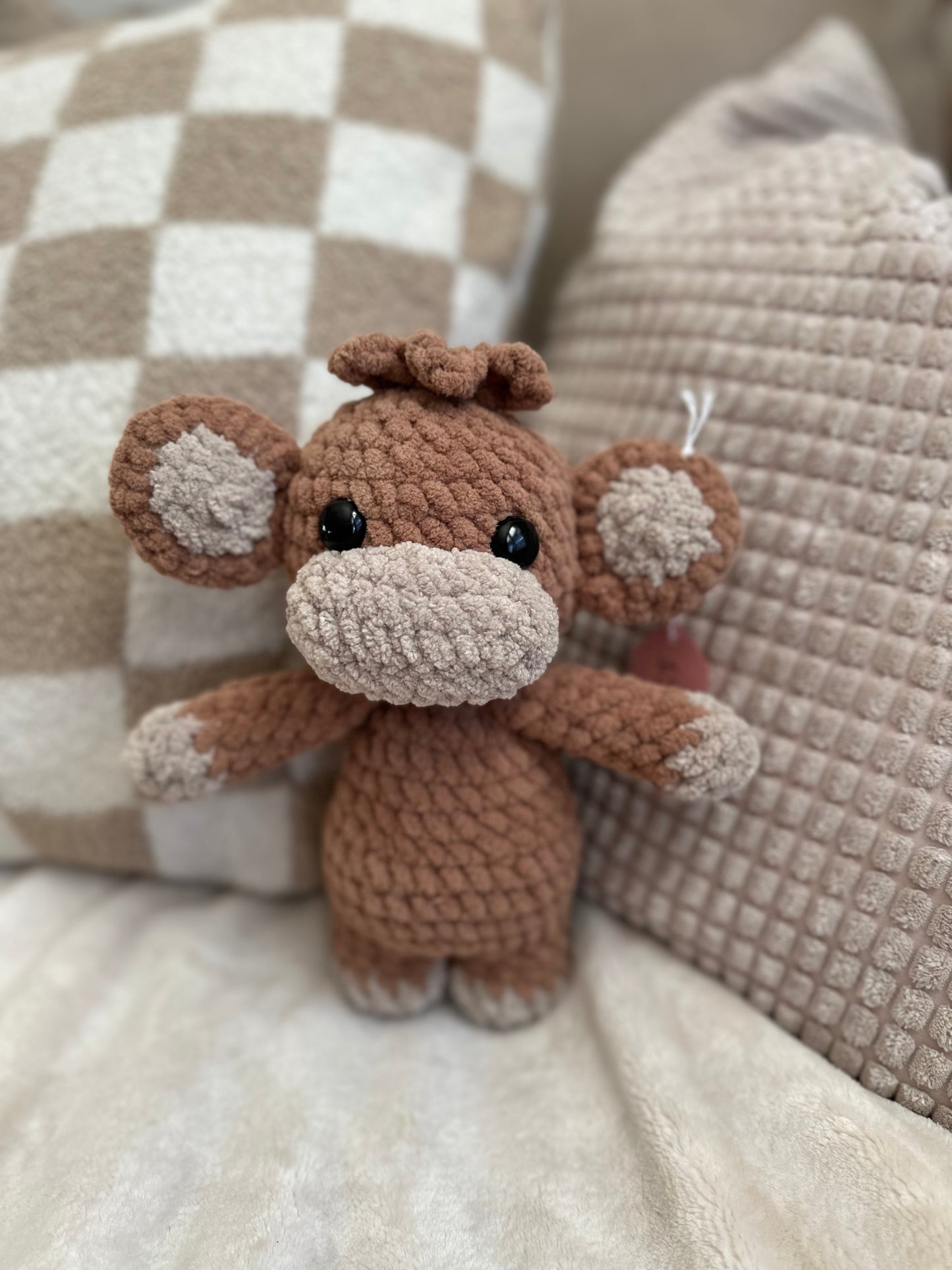 Standing Chunky Monkey - Crochet Plushie