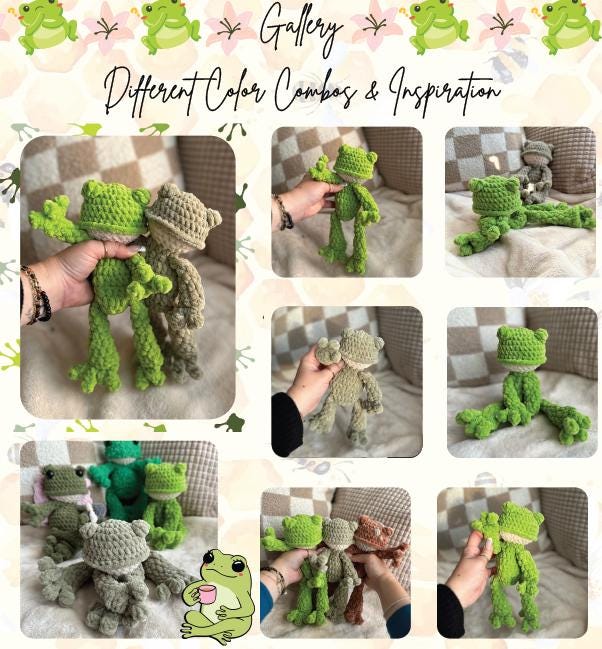 Fig the Frog Snuggler Crochet Pattern - Frog Snuggler Crochet Pattern - No Sew Crochet Pattern
