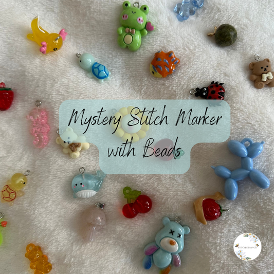 Mystery Stitch Marker/Zipper Charm - Lobster Clasp - Crochet/Knitting