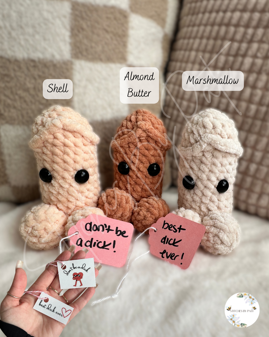 18+ Crocheted "Wiwi" with Message!- Crocheted Plushie