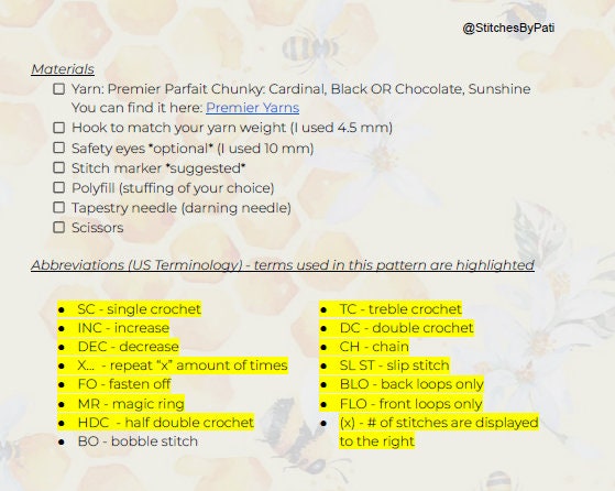 Mini Flower -Poppy - 2 Versions - NO SEW! Crochet Pattern