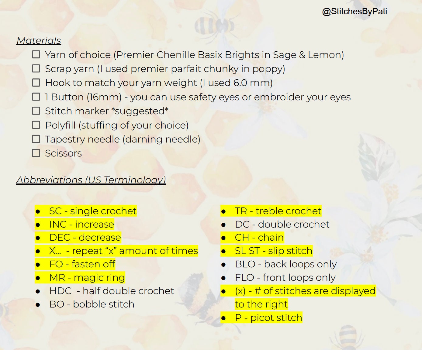Small Scrappy Doll- NO SEW! Crochet Pattern