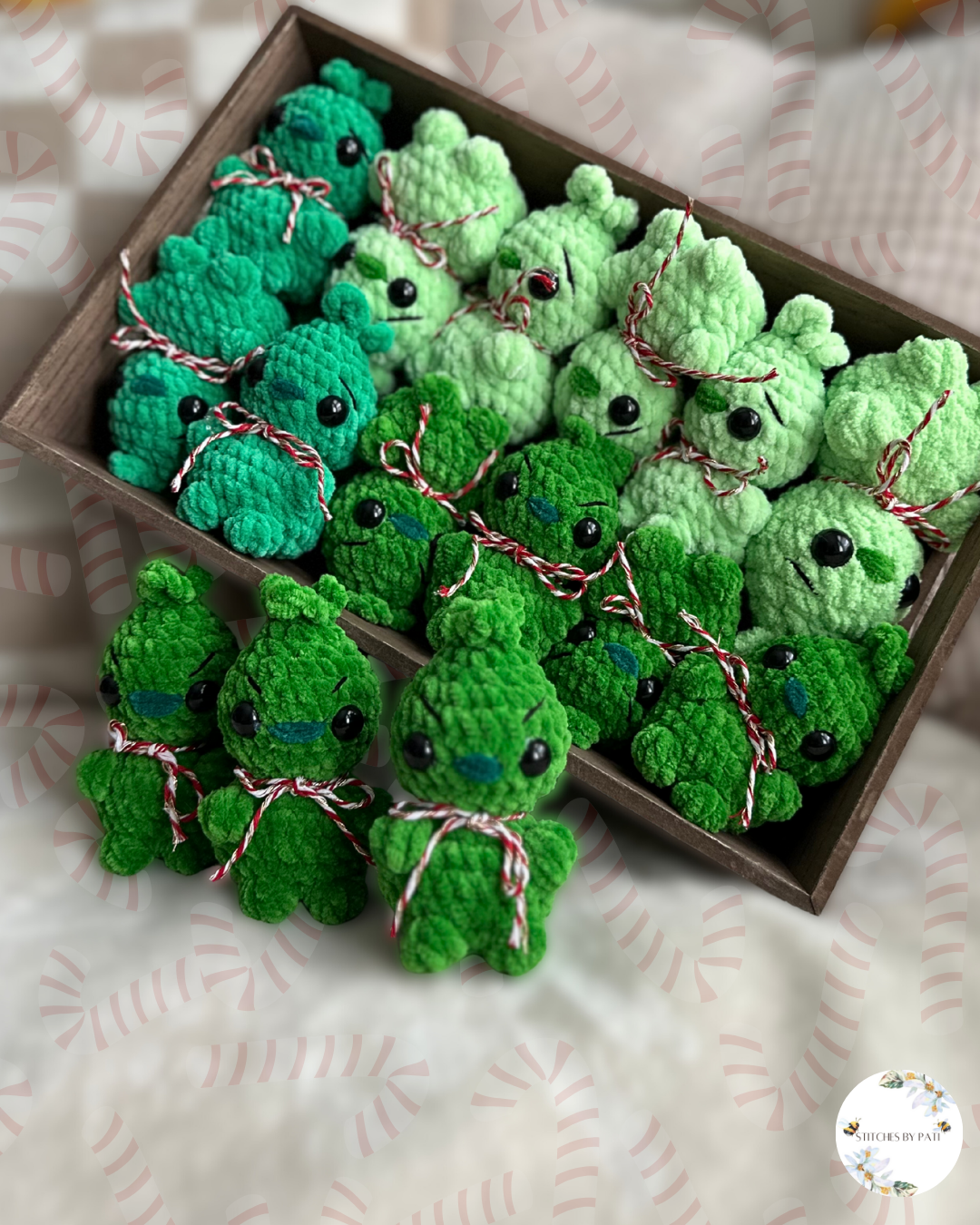 Mean Green Christmas Monster - Crochet Plushie - 2 Sizes