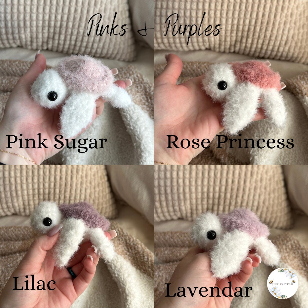 Baby Fuzzy Turtle - Crochet Plushie - Made to Order