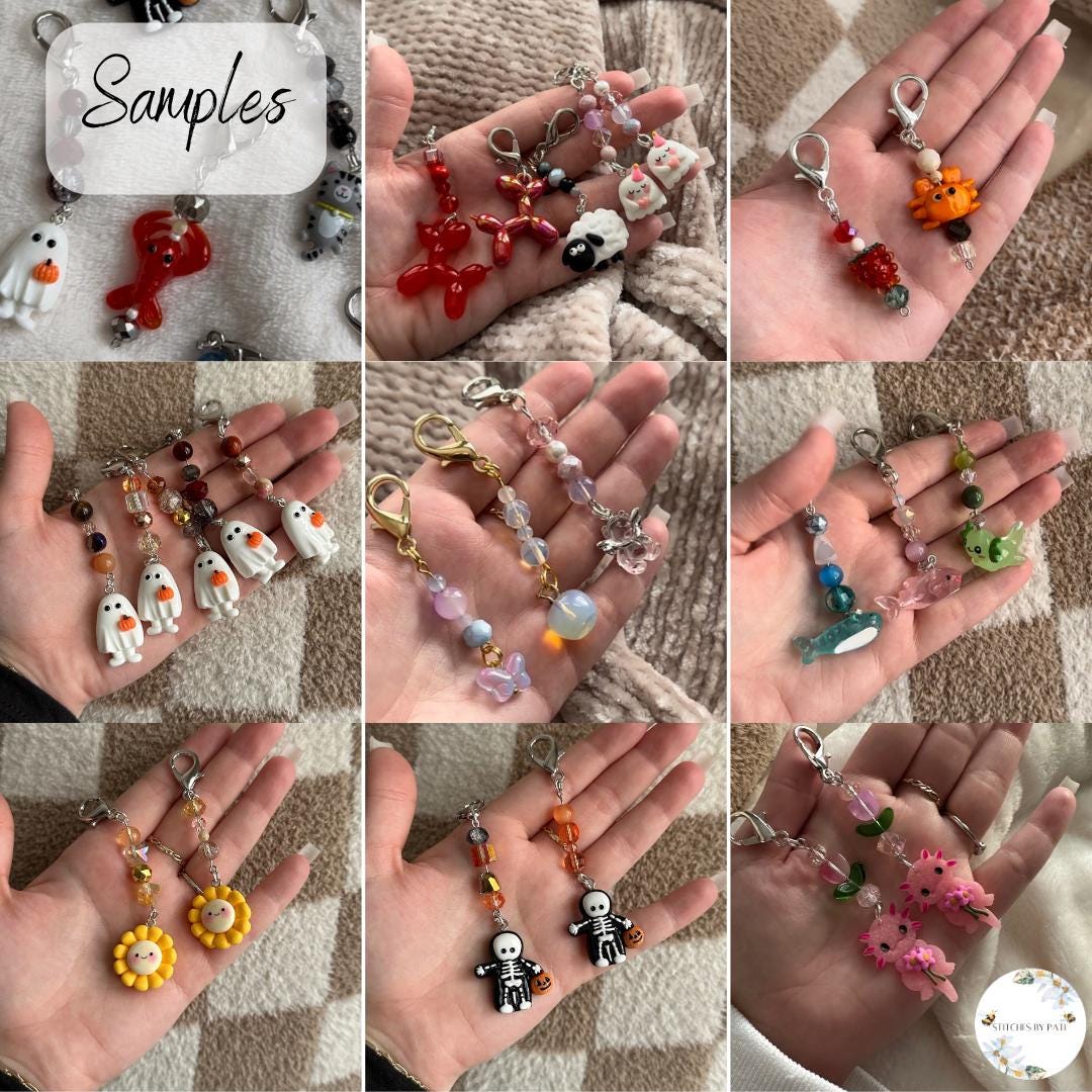 Custom Gingerbread Cookie House Stitch Marker/Zipper Charm - Lobster Clasp - Crochet/Knitting