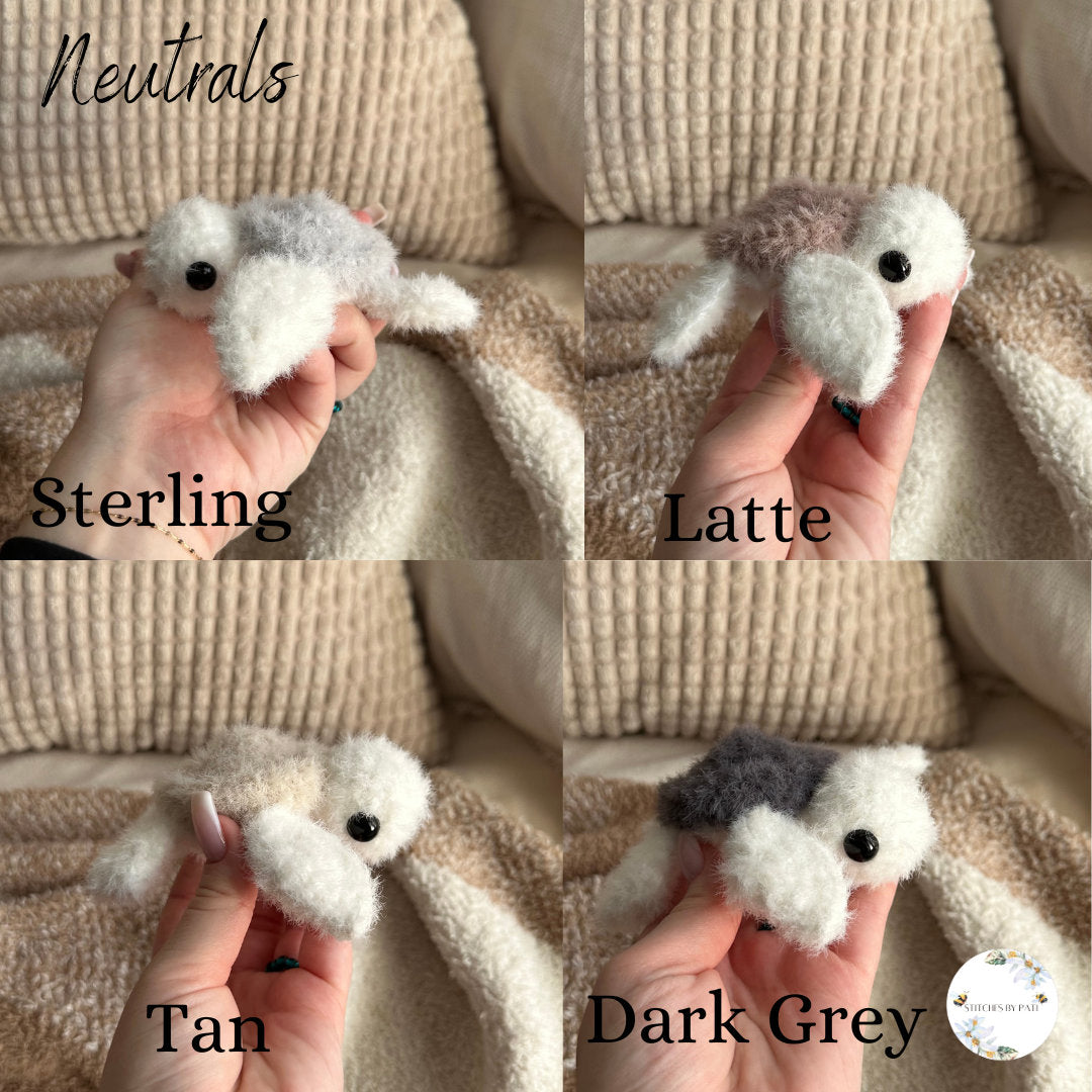Baby Fuzzy Turtle - Crochet Plushie - Made to Order