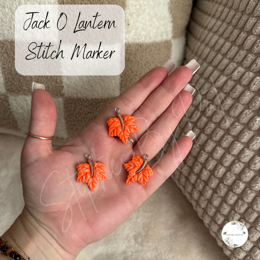 Custom Maple Leaf Stitch Marker/Zipper Charm - Lobster Clasp - Crochet/Knitting