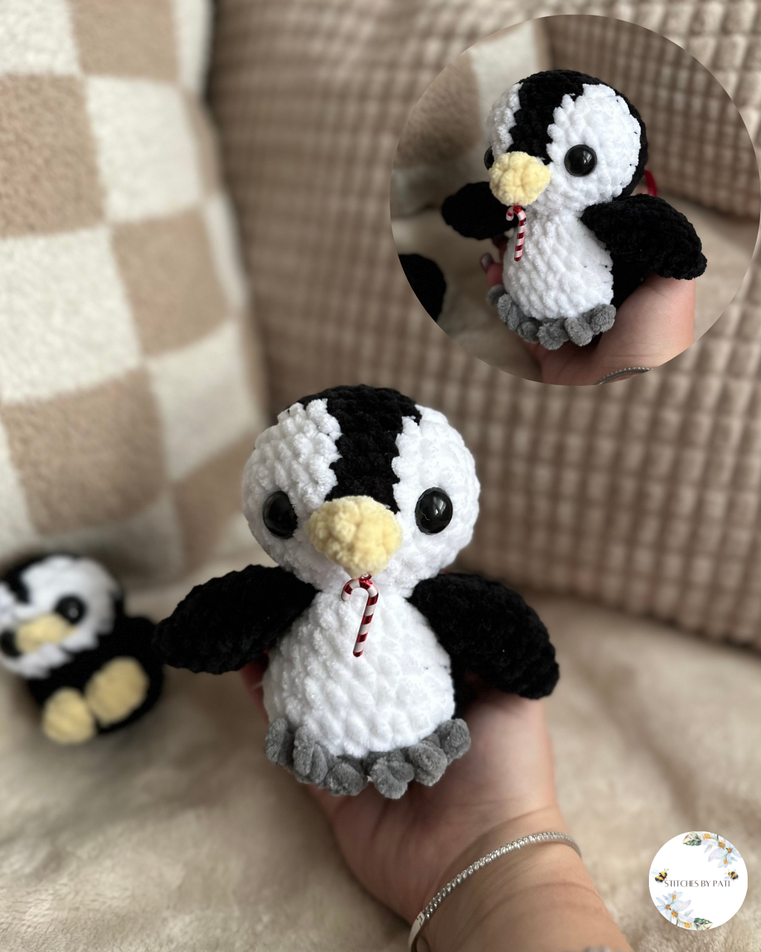 Puddles the Penguin & Baby Penguin Bundle - Black & White