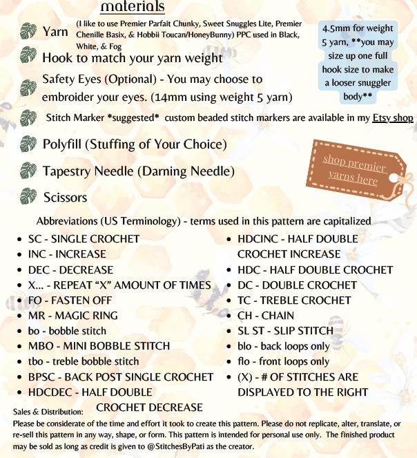 Cuddly Hippo Herman Snuggler Pattern - Hippo Crochet Pattern - No Sew Crochet Snuggler Pattern