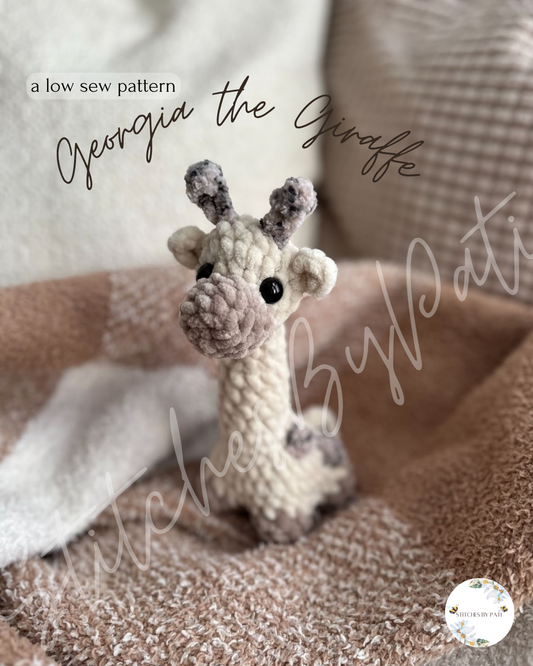 Georgia the Small Giraffe - Low Sew - Crochet Pattern