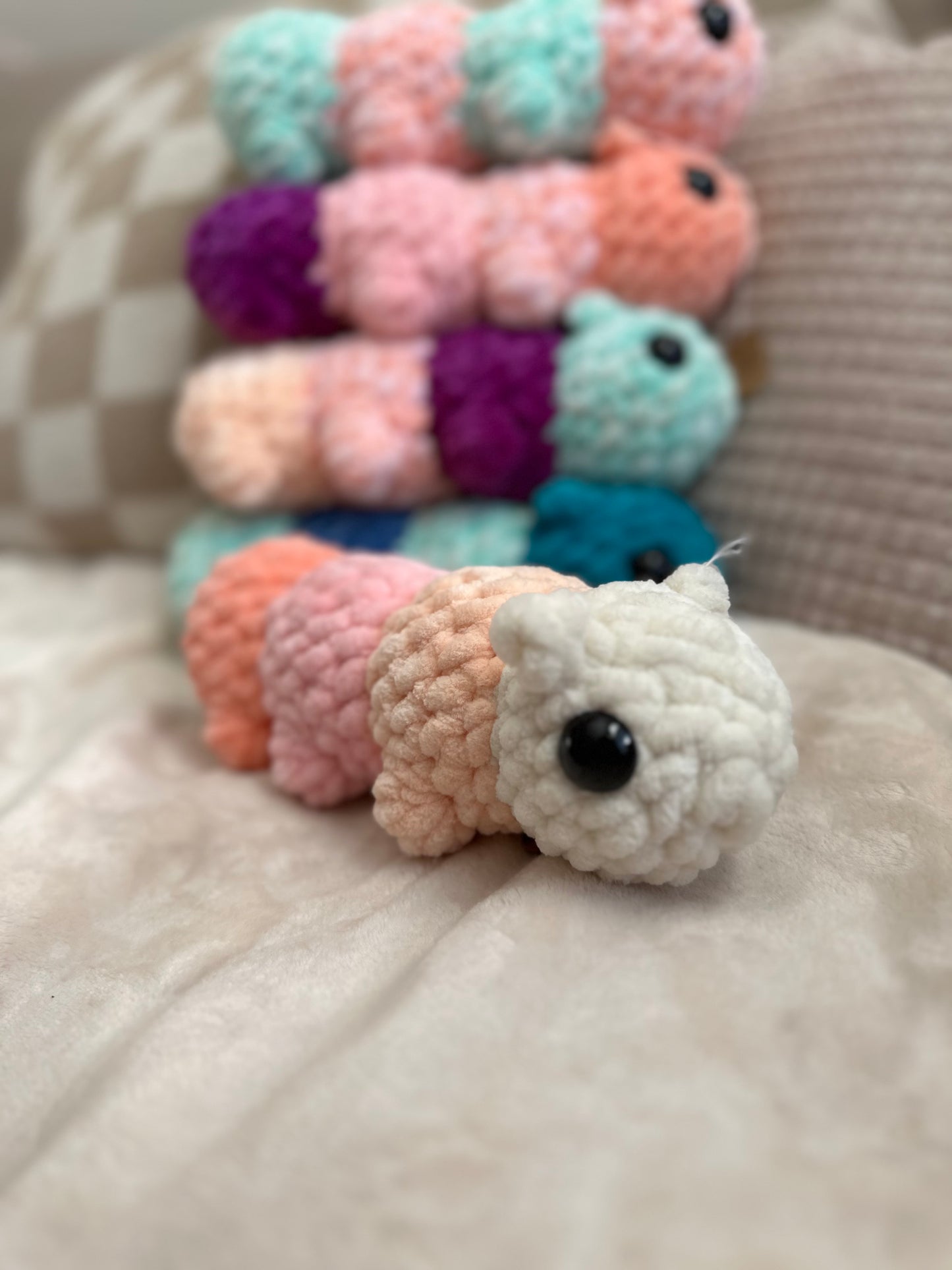 Colorful Caterpillar - Crochet Plushie