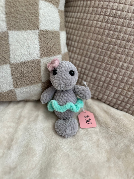 Manatee with a Seaweed Skirt - Crochet Plushie