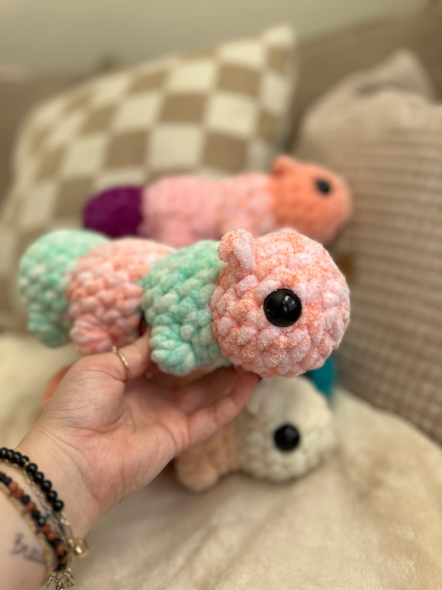Colorful Caterpillar - Crochet Plushie