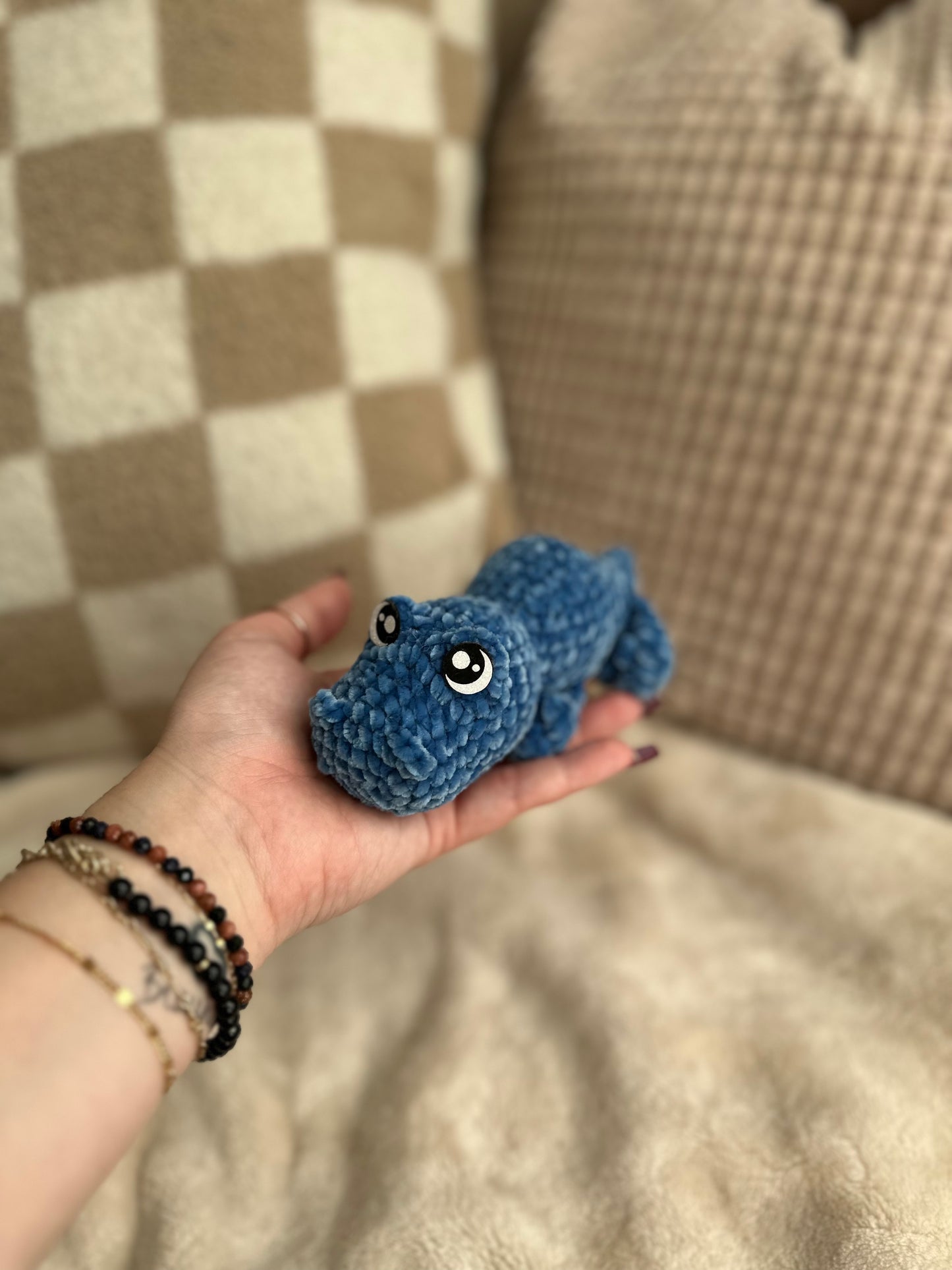 Miniature Crocodile Crochet Plushie