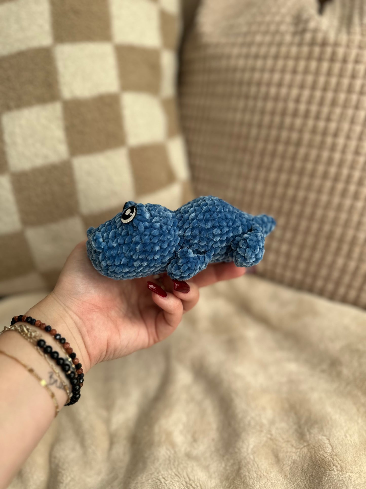 Miniature Crocodile Crochet Plushie