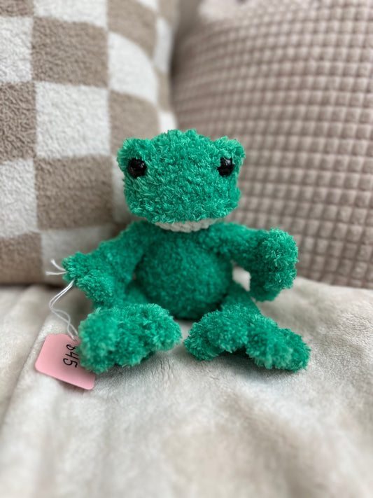 A Very Fluffy Fig the Frog - Crochet Plushie