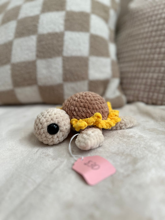 Sunflower Turtle - Crochet Plushie