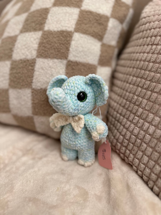 Speckled Gentleman Elephant - Crochet Plushie