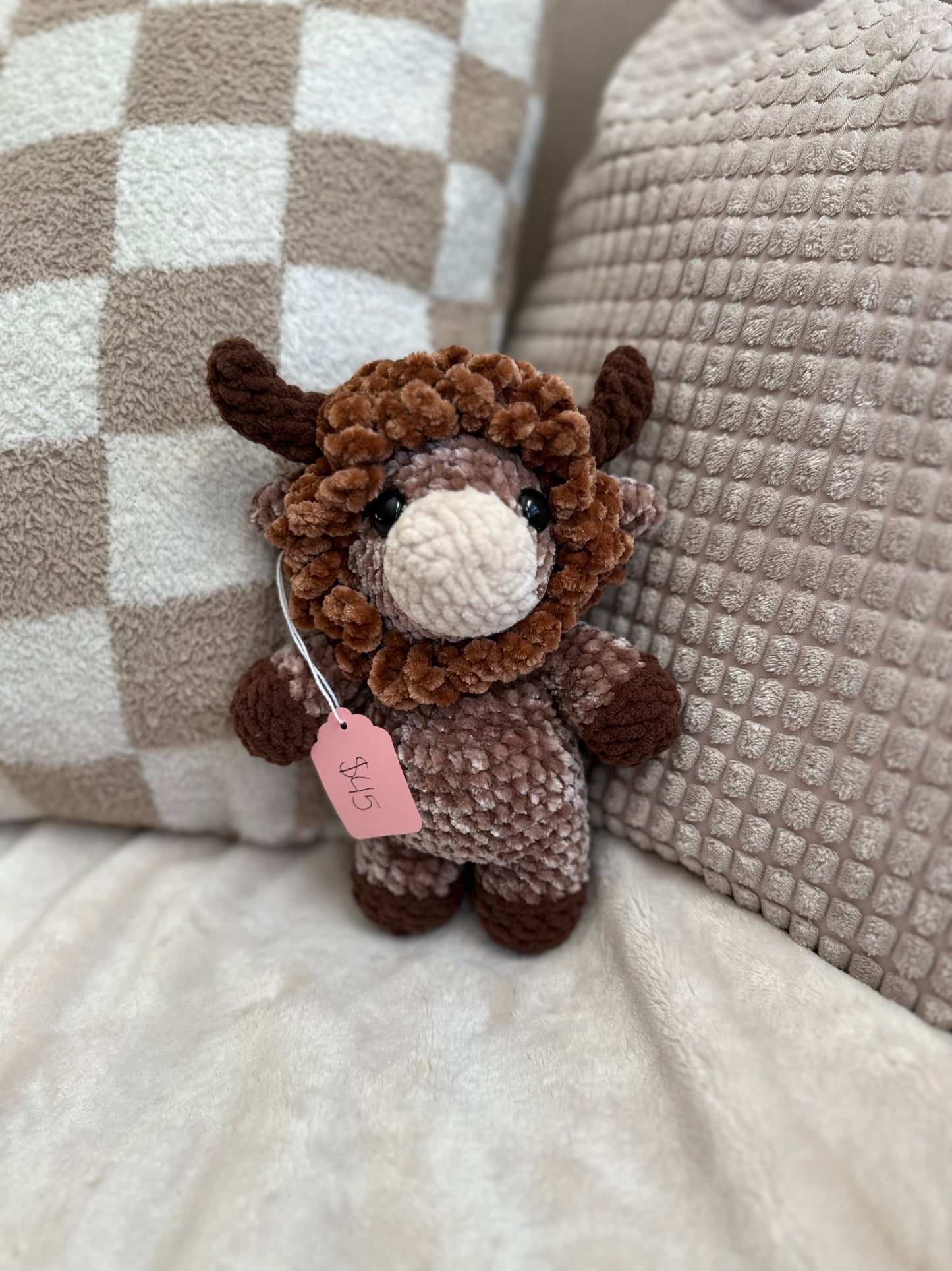 Bison Velvet Crochet Plushie
