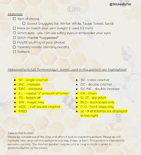 Georgia the Small Giraffe - Low Sew - Crochet Pattern