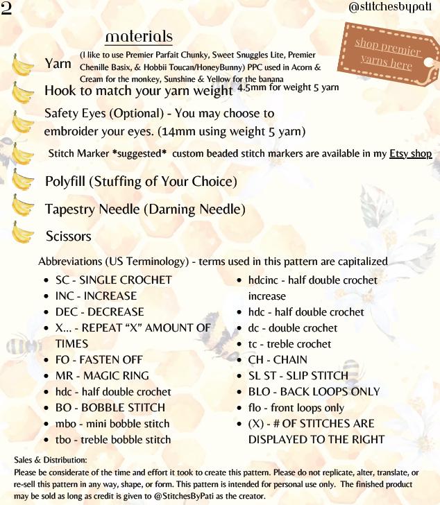 Marcel Senior the Monkey - Monkey Crochet Pattern - Low Sew Crochet Pattern