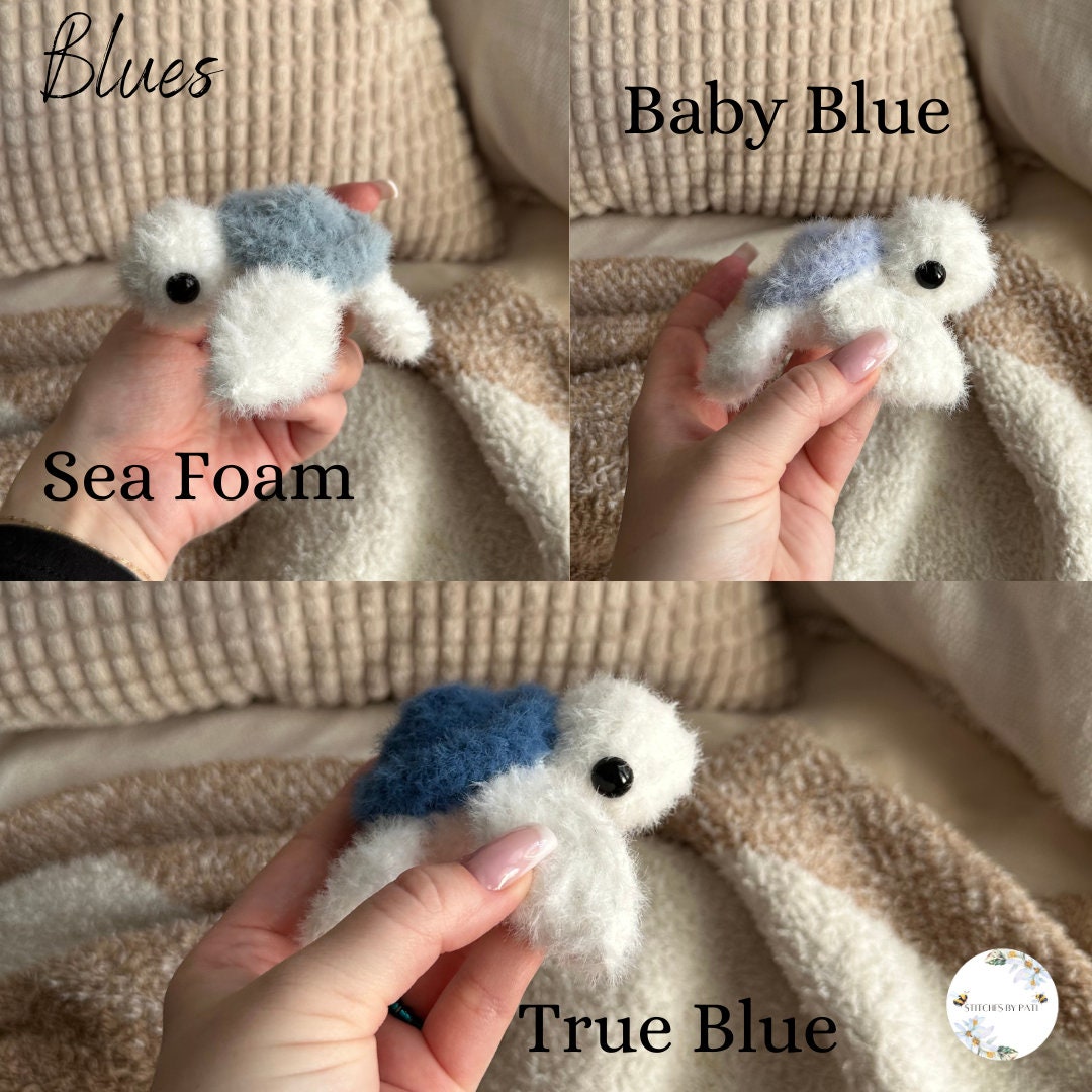 Baby Fuzzy Turtle - Crochet Plushie - Made to Order